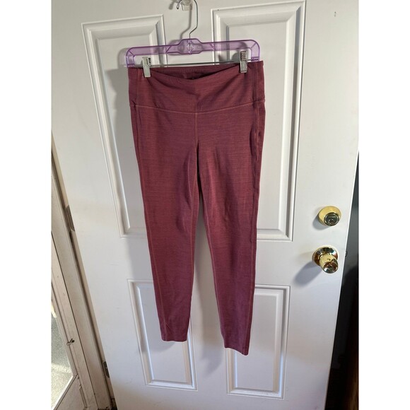 Designer Women's ATHLETA Size M Dusty Rose Colored Leggings - Picture 1 of 4